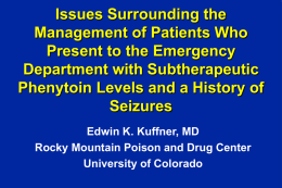 Management of Patients with Subtherapeutic Phenytoin Levels