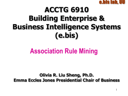 Association Rule Mining I