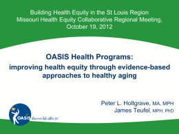 CATCH Healthy Habits - Missouri Health Equity Collaborative