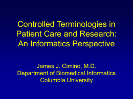 2007-Arizona-State-Grand-Rounds-Controlled Terminologies in