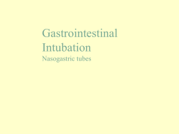 Nasogastric Tube Insertion
