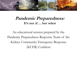 Pandemic Preparedness Response Team