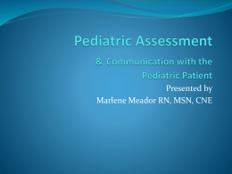 Powerpoint Pediatric Assessment