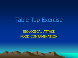 Scenario Ext 13 PPT Food Contamination