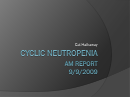 Neutropenia - UNC School of Medicine