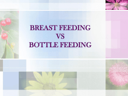 breast feeding vs bottle feeding