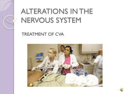 ALTERATIONS IN THE NERVOUS SYSTEM