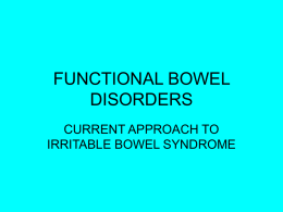 Irritable Bowel Syndrome Jones