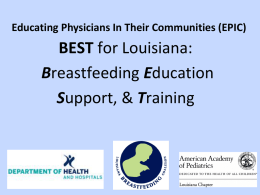 BREASTFEEDING is - Louisiana Breastfeeding Coalition