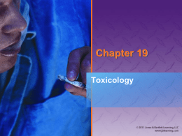 Chapter 19: Toxicology
