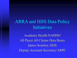 ARRA and Health IT
