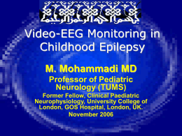 Video-EEG Monitoring in Childhood Epilepsy