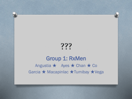 Group 1: RxMen
