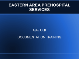 Power Point - eastern area prehospital services dispatch