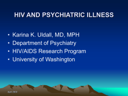hiv and psychiatric illness