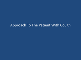 Approach to Cough