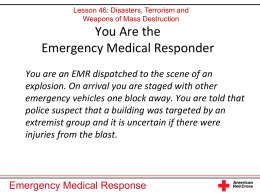 You Are the Emergency Medical Responder