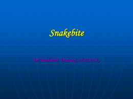 Snakebite - ISAKanyakumari
