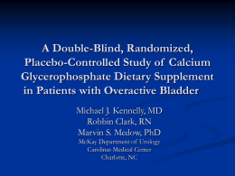 A Double-Blind, Randomized, Placebo-Controlled