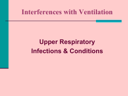 Interferences with Ventilation