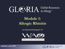 Allergic Rhinitis - World Allergy Organization