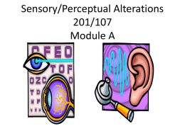 Sensory/Perceptual Alterations - NACCNursing