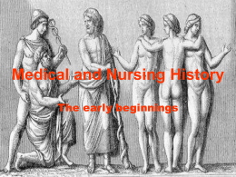 Medical and Nursing History