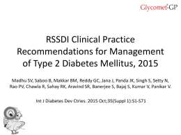 RSSDI 2015 Recommendations