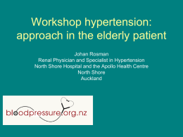 Workshop hypertension