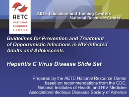 Treating Opportunistic Infections Among HIV