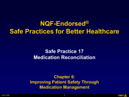 2010 NQF Safe Practices for Better Healthcare