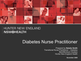 Diabetes Nurse Practitioner - Natalie Smith