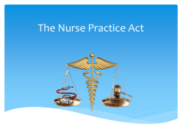 California Nurse Practice Act