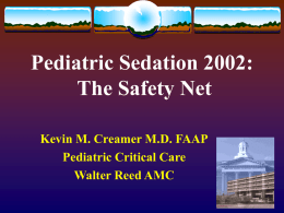 pediatric concscious sedation
