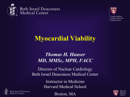 10/5/08 THauser -Myocardial Viability