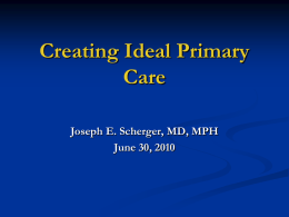 What is Ideal Primary Care?