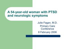 A 54-year-old woman with PTSD and neurologic symptoms
