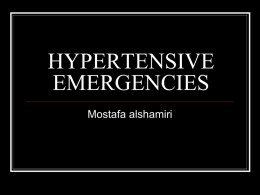 hypertensive emergencies - Home