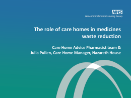 here - Waste Medicines in Northamptonshire