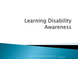 Learning Disability Awareness