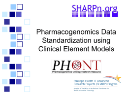 Pharmacogenomics Data Standardization using