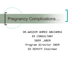 Pregnancy Complications (C FW 06)12