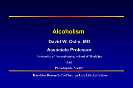 707 Alcoholism - University Psychiatry