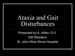 Ataxia and Gait Disturbances