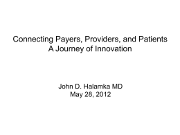 Connecting Payers, Providers, and Patients