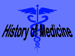 History of Medicine Powerpoint