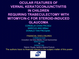 Ocular features of vernal keratoconjunctivitis in children requiring