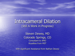 Intracameral Dilation