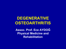 degenerative osteoarthritis