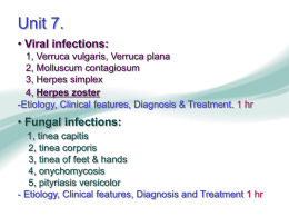 uni-7- Viral infections, and Fungal infections